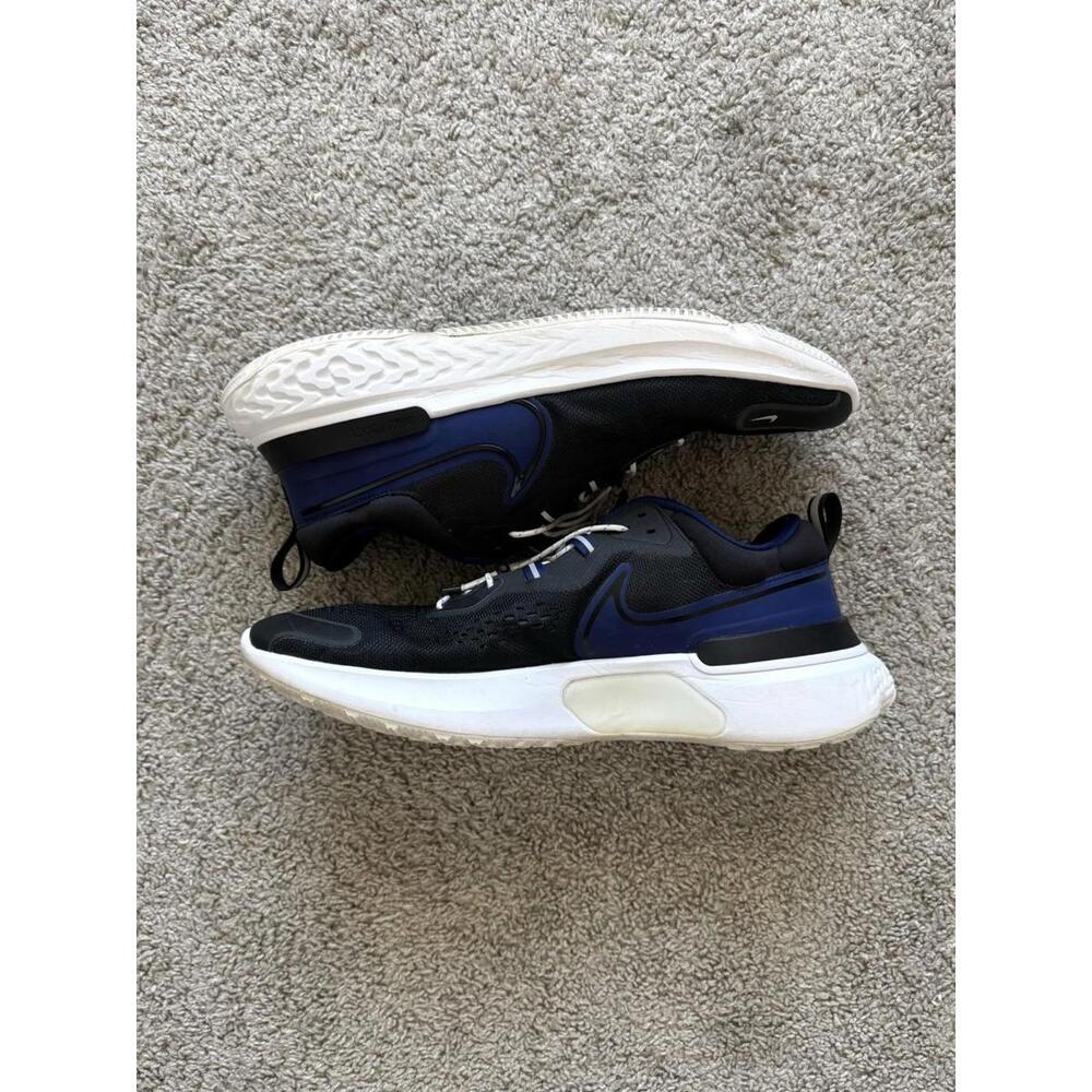 Nike React Miler 2 Shoes Men’s Size 15 Black Blue Running Athletic Trainers Low